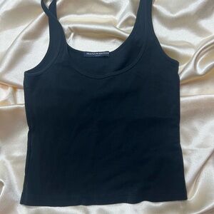 Brandy Melville Black Scoop Tank